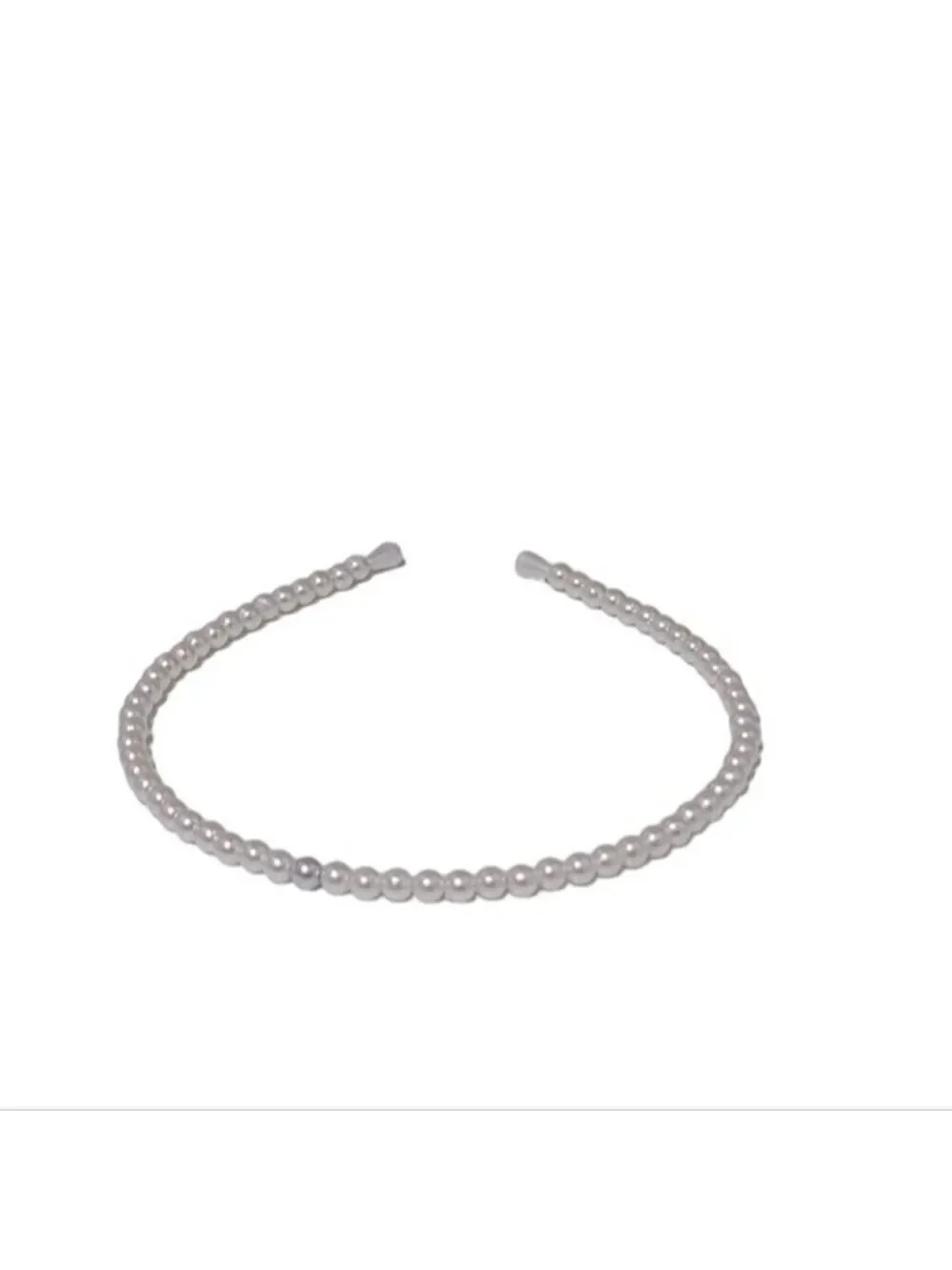 Faux Pearl White Thin Headband NEW